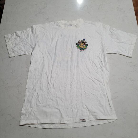 VTG Crazy Shirts Made In USA Hawaii Brewed BEER Logo Double Sided XL - Picture 3 of 9